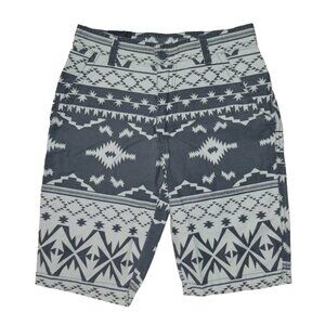 Carbon Cargo Chino Shorts Men's/Boys Size 26-28 Tribal Floral Back to School